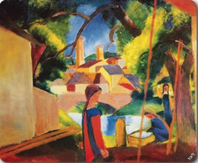 Macke enfants Ã  la foire