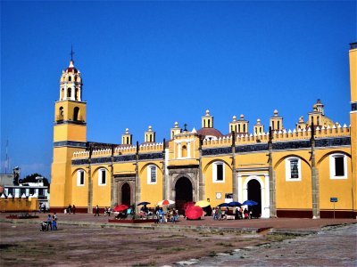 Templo en Cholula, Puebla.