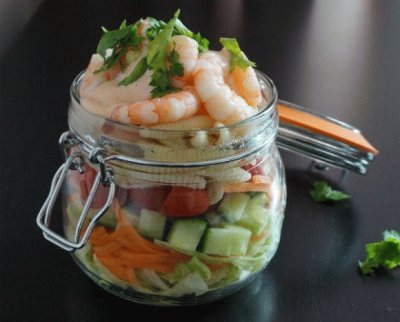 Jar Salad Shrimp