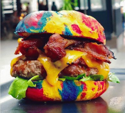 Rainbow Burger