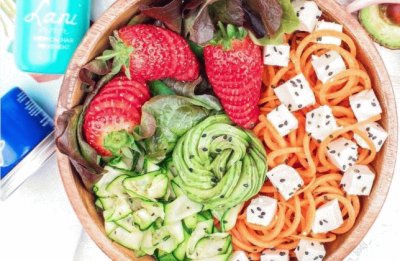 Rainbow Salad Spaghetti