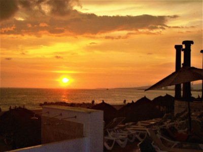 Puesta de sol en Puerto Vallarta.