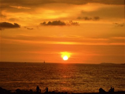 Puesta de sol en Puerto Vallarta.