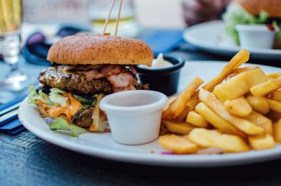 X- Bacon Burger   Fries