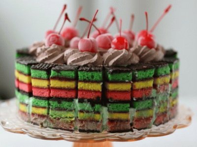 Color cake