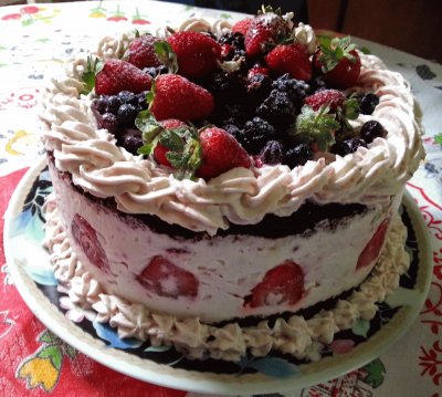 Red Fruits cake