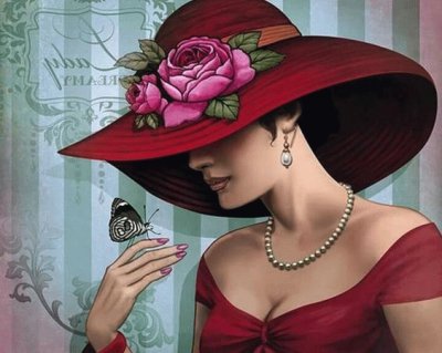 Lady with Butterfly