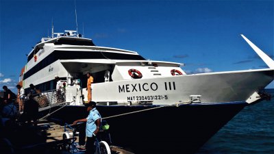 Transbordador en Cozumel, Quintana Roo.