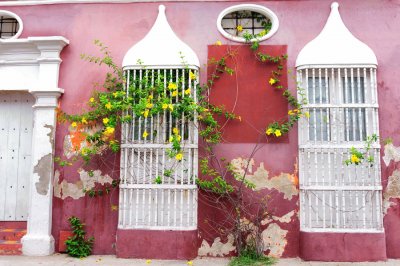 Fachada en Cartagena de Indias-Colombia