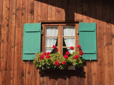 Window in Wamberg, Garmisch-Partenkirchen, Germany