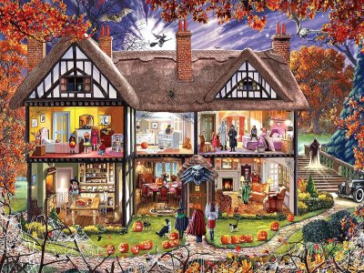 Casa en Halloween jigsaw puzzle