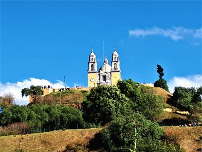 Templo en Cholula, Puebla.