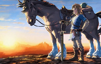 link y su caballo