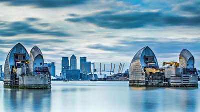 The Thames Barrier at London