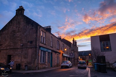 town sunset Kilsyth