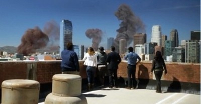 Watching the smoke rise! -A Cyclone