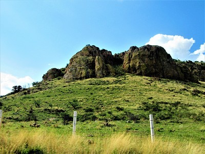 Colina en el campo chihuahuense.