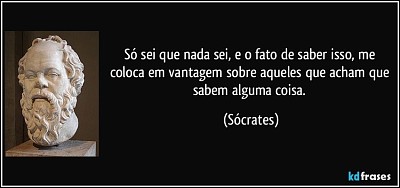 Pensamento famoso de SÃ³crates