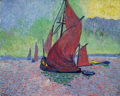 Derain voiles rouges