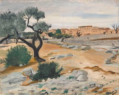 derain arbre dans un paysage