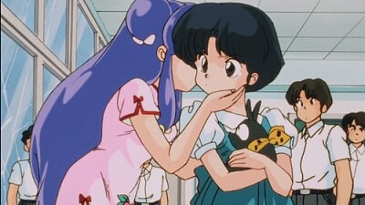 shamppo le da el beso a akane ranma 1/2