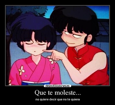 ranma le toca el cachete a akane ranma 1/2