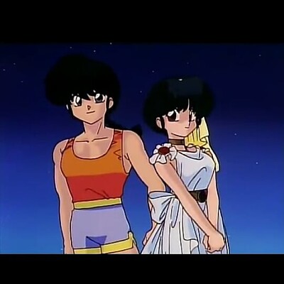 rama y akane de una fotografÃ­a ranma pelÃ­cula 1