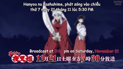 inuyasha defiende a kagome y a su hija moroha hanyo no yashahime