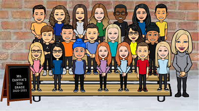 Ms. Cantin 's Bitmoji Class 2020-2021