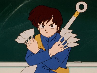 ukyo piensa atacar a ranma en la escuela ranma 1/2