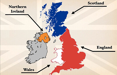 What are the countries that make up the UK?