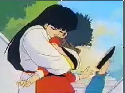 mouse abraza a ranma ranma 1/2