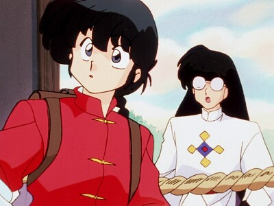 ranma y mouse encuentran a shamppo ranma 1/2