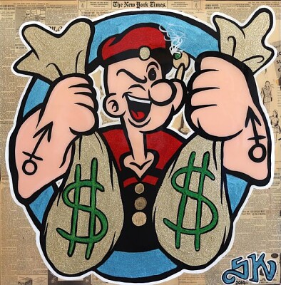 Popeye Rolling in Dough