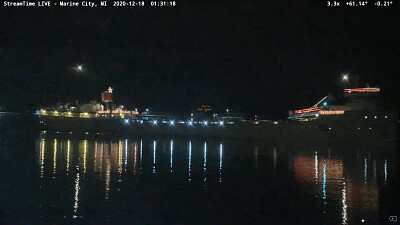 s/s Alpena with her 2020 Xmas lights on jigsaw puzzle