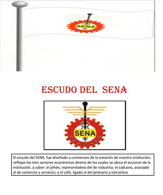 Bandera y Escudo del SENA