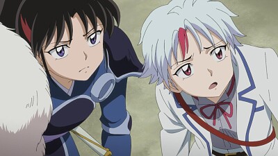 towa y setsuna ven a sesshomaru hanyo no yashahime