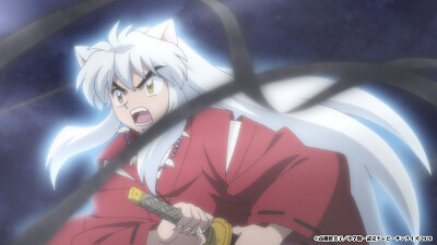 inuyasha es capturado por la perla negra hanyo no yashahime