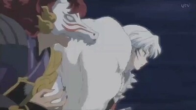 kirinmaru y sesshomaru atacan hanyo no yashahime