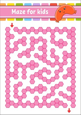 pink maze game for kids