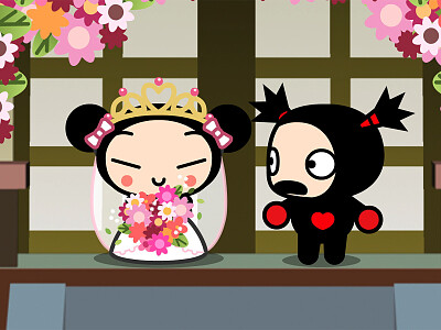 garu encuentra a pucca vestida de novia pucca