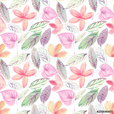 watercolor floral pattern