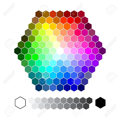 hexagon Color chart