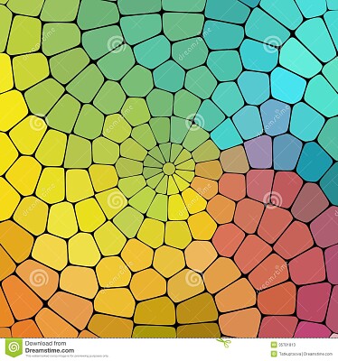 Color Magic Pattern Of Geometric Shapes