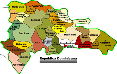 MAPA DE REPUBLICA DOMINICANA