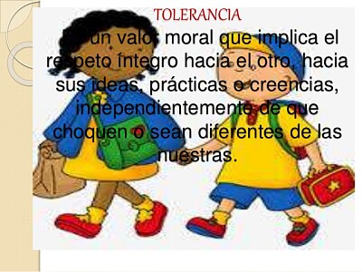 La tolerancia