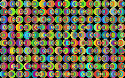 Circles Abstract Geometric Art