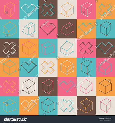 Colorful squares Pattern