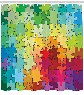 colorful puzzle peices