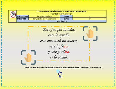 Organiza el rompecabezas y descubre el texto.